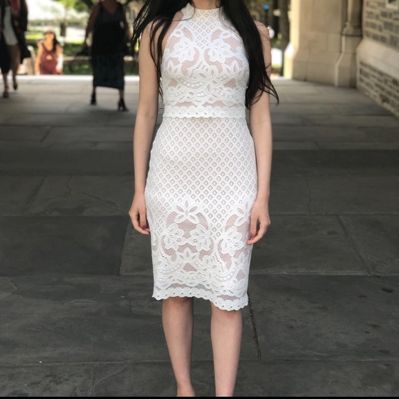 ASOS white lace midi dress, size petite 2 - Picture 8 of 8